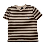 Pocket On Chest Lee Striped T-Shirt - XL Brown Cotton