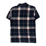 Chaps Ralph Lauren Checked Polo Shirt - Medium Navy Cotton