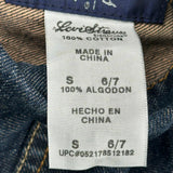 Levis Denim Jacket - Small Dark Wash Cotton