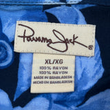 Panama Jack Hawaiian Shirt - XL Blue Viscose
