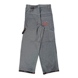 Bad Mad Hip Hop Carpenter Trousers - 26W UK 6 Grey Cotton