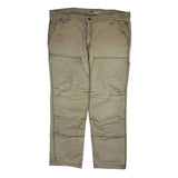 Carhartt Double Knee Carpenter Trousers - 36W 30L Beige Cotton