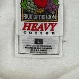 Michigan Fruit Of The Loom Graphic T-Shirt - Large White Cotton