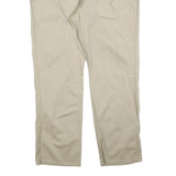 DICKIES Womens Cotton Blend Beige Relaxed Straight Trousers W40 L30 Casual