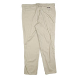 DICKIES Womens Cotton Blend Beige Relaxed Straight Trousers W40 L30 Casual