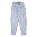 JEFFERY JEANS Womens Jeans Blue Relaxed Tapered Denim Light W26 L26 Stylish