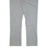 NAUTICA Mens Cotton Blend Grey Slim Straight Trousers W37 L33 Casual Zip