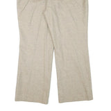 LAUREN RALPH LAUREN Womens Wool Beige Relaxed Straight Trousers W33 L29 Toggle
