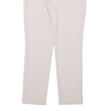 REISS Womens Slim Cream Cotton Blend Slim Tapered Trousers W28 L28 Stylish