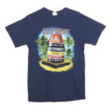 GILDAN Mens Navy Blue Key West Graphic T-Shirt S Short Sleeve Crew Neck Vacation
