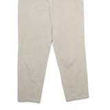 BENSISNON Womens Beige Regular Fit Straight Trousers W24 L27 Classic Zip Pocket