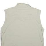 SALEWA Mens Beige Outdoor Vest L Polyamide Plain Lightweight Zip Pockets
