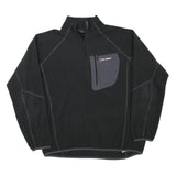 BERGHAUS Mens Black Polyester Blend Sports Style Jumper Crew Neck XL Outdoor