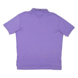 POLO RALPH LAUREN Mens Purple Short Sleeve Plain Polo Shirt L Cotton Blend