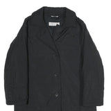 MAX MARA Womens Black Classic Jacket UK 8 Polyester Blend Button Closure Plain