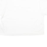 LEVI'S Womens White Cotton T-Shirt L Short Sleeve Crew Neck Pocket Plain