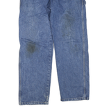 DICKIES Mens Regular Blue Denim Medium Fit Jeans W30 L28 Workwear Cargo Zip