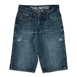 72 Unlimited Denim Shorts - 30W 14L Blue Cotton