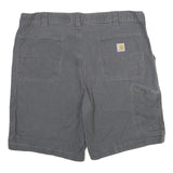 CARHARTT Mens Shorts Grey Casual Relaxed Fit XL W40 Workwear Cotton Blend