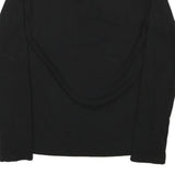 CALVIN KLEIN JEANS Womens Black Long Sleeve Crew Neck T-Shirt M Logo Cotton