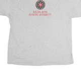 WALT DISNEY STUDIO Mens Grey Galactic Empire Graphic T-Shirt M Short Sleeve Crew