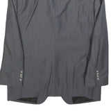 PIERRE CARDIN Mens Grey Classic Jacket L Woven Button Closure Formal Blazer
