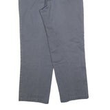 DICKIES Mens Relaxed Grey Cotton Blend Zip Trousers W35 L30 Workwear Casual