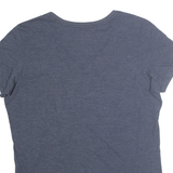 NIKE Womens Blue Orange H18TORY Graphic T-Shirt XL Short Sleeve V-Neck