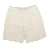 NAUTICA Mens Shorts White Casual Linen M W33 Summer Beachwear