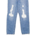 LEVI'S Wedgie Straight Big E Womens Jeans Blue Regular Straight Denim W26 L26