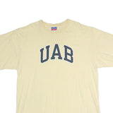 CHAMPION Mens Beige UAB Graphic T-Shirt 2XL Short Sleeve Crew Neck Cotton