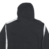 NIKE Mens Black Cotton Blend Hoodie XL Swoosh Logo Pullover Sportswear