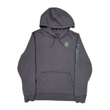 Carhartt Spellout Hoodie - XL Gray Cotton Blend