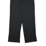 DICKIES Mens Cotton Blend Black Regular Fit Straight Leg Trousers W32 L30