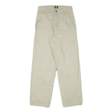 DICKIES Mens Cotton Blend Beige Regular Fit Straight Leg Trousers W26 L28