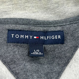 Tommy Hilfiger 1/4 Zip - Large Grey Cotton Blend