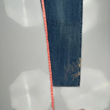 Johnny Blaze Graphic Jeans - 36W 33L Blue Cotton