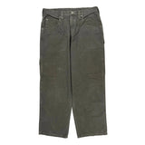 Wrangler Carpenter Trousers - 34W 30L Green Cotton