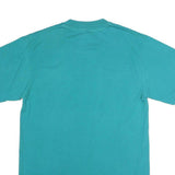 HANES Mens Blue Graphic T-Shirt M Short Sleeve Crew Neck Casual Cotton Blend