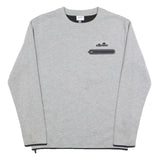 ELLESSE Mens Grey Sweatshirt Crew Neck S Cotton Blend Casual Pullover