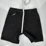 Wrangler Denim Shorts - 34W 8L Black Cotton