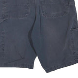 CARHARTT Mens Shorts Dark Blue Cargo Cotton Blend M W32 Workwear Durable