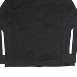 NIKE Mens Black & White Bethesda Athletics Zip Jacket L Polyester Blend