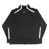 NIKE Mens Black & White Bethesda Athletics Zip Jacket L Polyester Blend