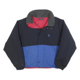 NAUTICA Mens Blue & Black Reversible Jacket XL Polyester Blend Zip Casual