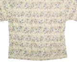 PIERRE CARDIN Mens Cream Pattern Cotton Shirt 2XL Casual Summer Design