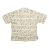 PIERRE CARDIN Mens Cream Pattern Cotton Shirt 2XL Casual Summer Design