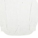 TOMMY HILFIGER Mens White & Black Checked Shirt S Classic Cotton Long Sleeve