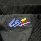 Vintage Unbranded Varsity Jacket - Medium Black Wool Blend