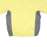 NIKE Womens Yellow & Grey Lightweight Polyester Blend Zip Jacket XL Storm-Fit